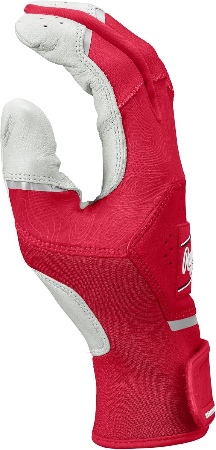 imageRawlings  Workhorse Baseball Batting Gloves  Youth Sizes  Multiple ColorsWhiteScarlet