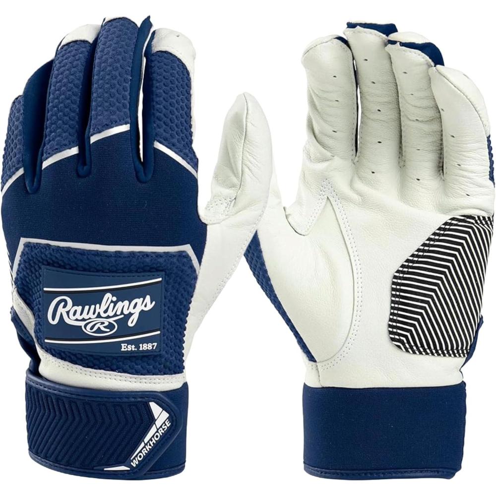imageRawlings  Workhorse Baseball Batting Gloves  Youth  Multiple Colors