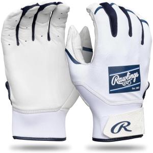 Rawlings | Clout Baseball Batting Gloves | Adult Sizes | Multiple Colors(WHITE/NAVY)