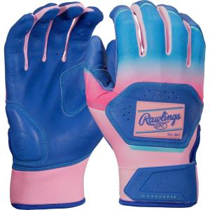 Rawlings | Workhorse Baseball Batting Gloves | Adult Sizes | Multiple Colors(Royal / Pink)