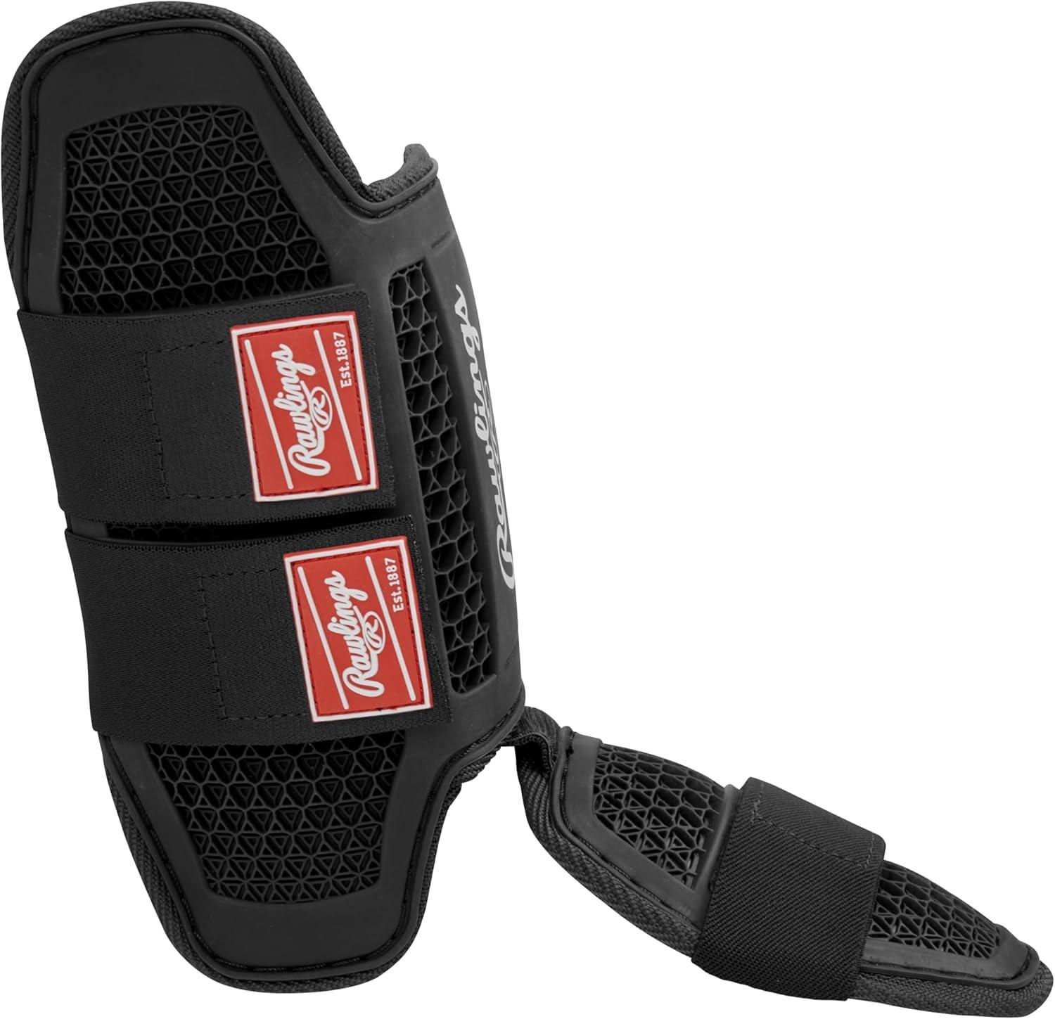 imageRawlings  Batters Leg Guard  Baseball  Softball  Small amp Large Sizes  Multiple ColorsBlack
