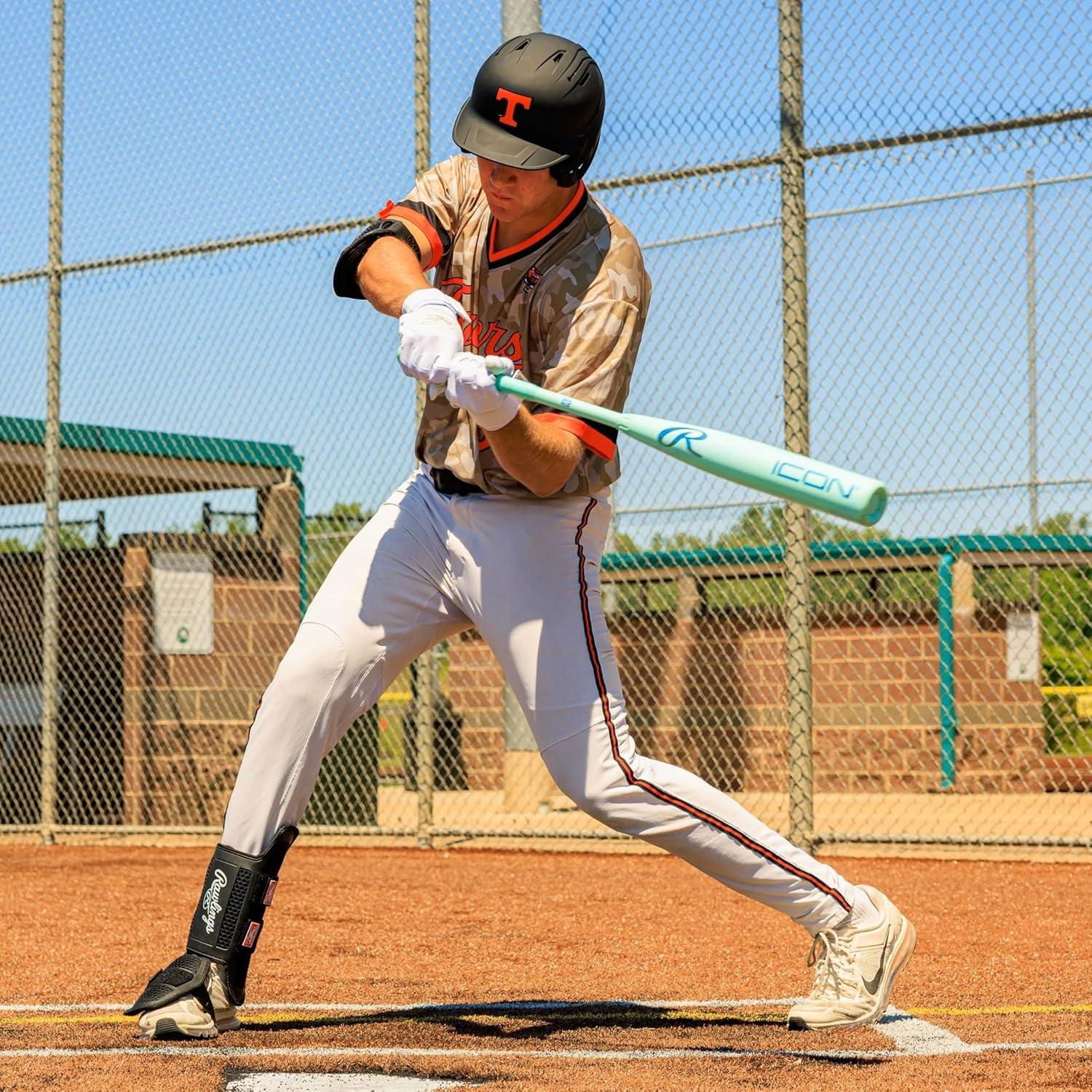 imageRawlings  Batters Leg Guard  Baseball  Softball  Small amp Large Sizes  Multiple ColorsNavy