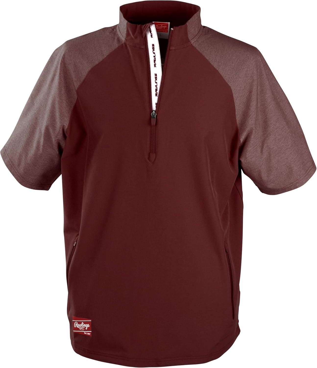 imageRawlings Mens Rawlings Colorsync Short Sleeve Cage Jacket Adult Sizes Multiple ColorsCardinal