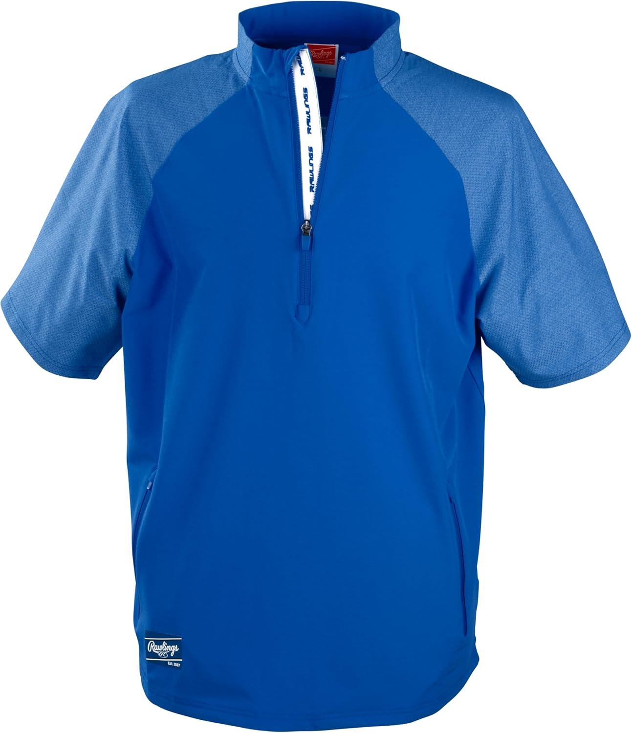 imageRawlings Mens Rawlings  Colorsync Short Sleeve Cage Jacket  Adult Sizes  Multiple ColorsRoyal