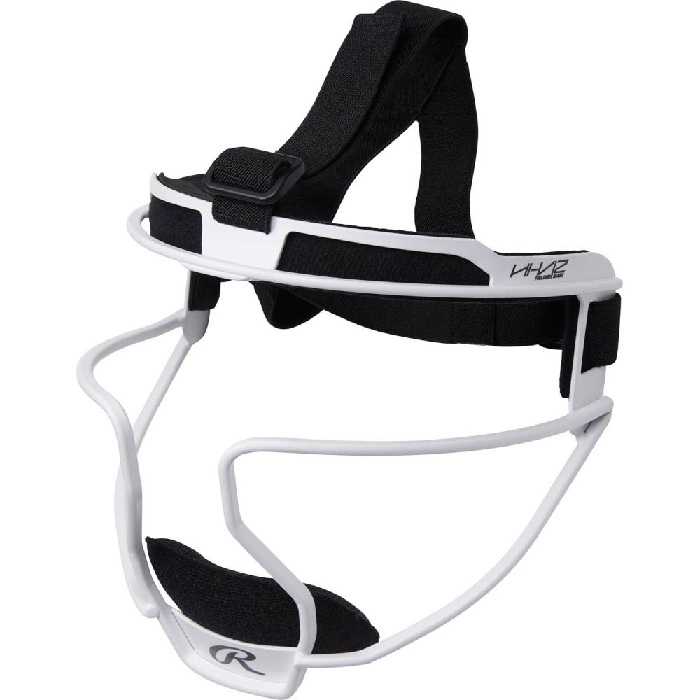 imageRawlings  HIVIZ Ultra Softball Fielders Mask  BlackWhite  Adult amp Youth SizesWhite