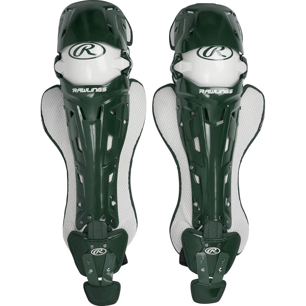 imageRawlings Rawlings  MACH Catchers Leg Guards  Baseball  NOCSAE Certified  Adult amp Intermediate Sizing  Multiple ColorsDark Green