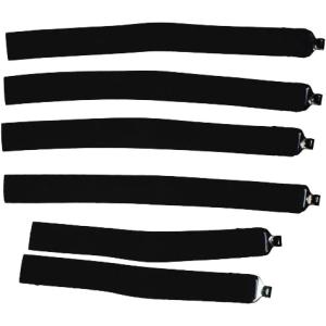 Rawlings | Catcher’s Leg Guard Straps | Baseball/Softball | Set of 6 | Black