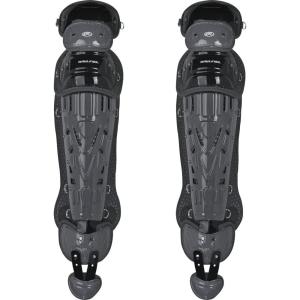 Rawlings | Velo Catcher’s Leg Guards | Baseball | Adult & Intermediate Sizing | Multiple Colors(Black/Graphite)