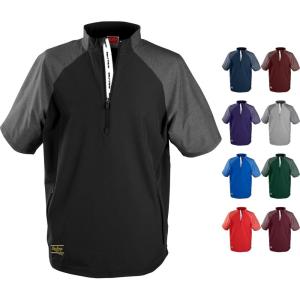 Rawlings Mens Rawlings | Colorsync Short Sleeve Cage Jacket | Adult Sizes | Multiple Colors(Black)