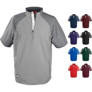 Rawlings Mens Rawlings | Colorsync Short Sleeve Cage Jacket | Adult Sizes | Multiple Colors(Gray)