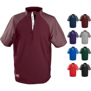 Rawlings Mens Rawlings | Colorsync Short Sleeve Cage Jacket | Adult Sizes | Multiple Colors(Maroon)