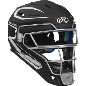 Rawlings Rawlings | MACH Series Catcher’s Helmet | Baseball | Junior & Senior Sizes | Multiple Styles(Black / White)