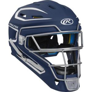 Rawlings Rawlings | MACH Series Catcher’s Helmet | Baseball | Junior & Senior Sizes | Multiple Styles(Navy / White)