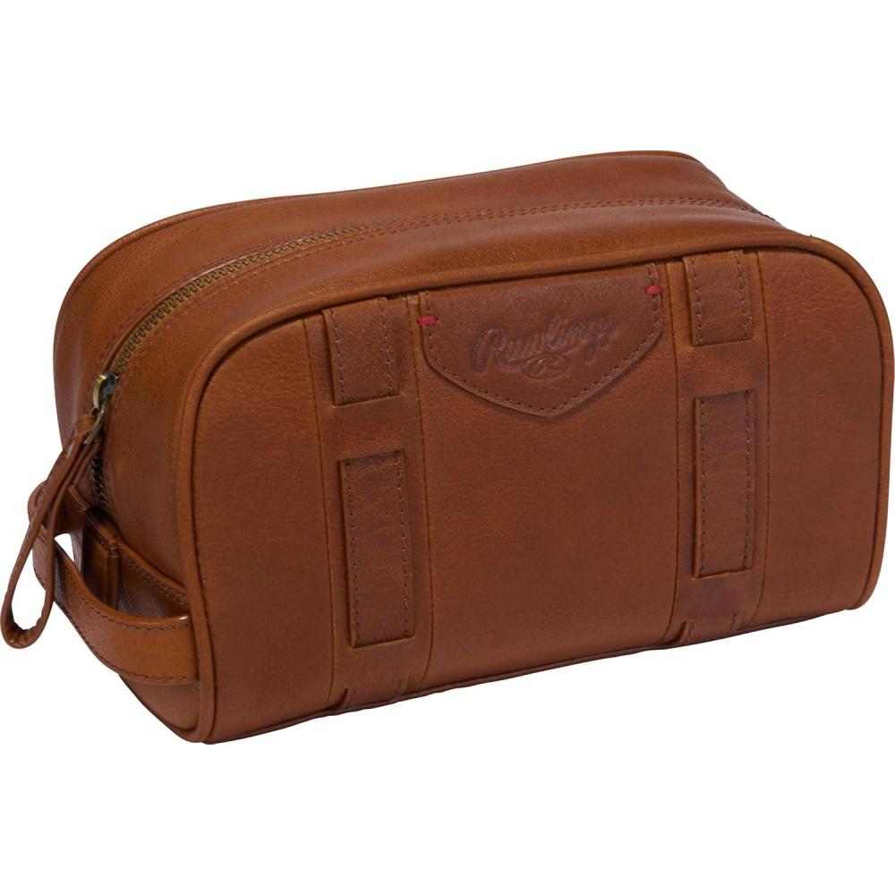 imageRawlings  Travel Kit Toiletry Bag Collection  Genuine Leather  Multiple Styles amp ColorsBrown  Home Run Collection