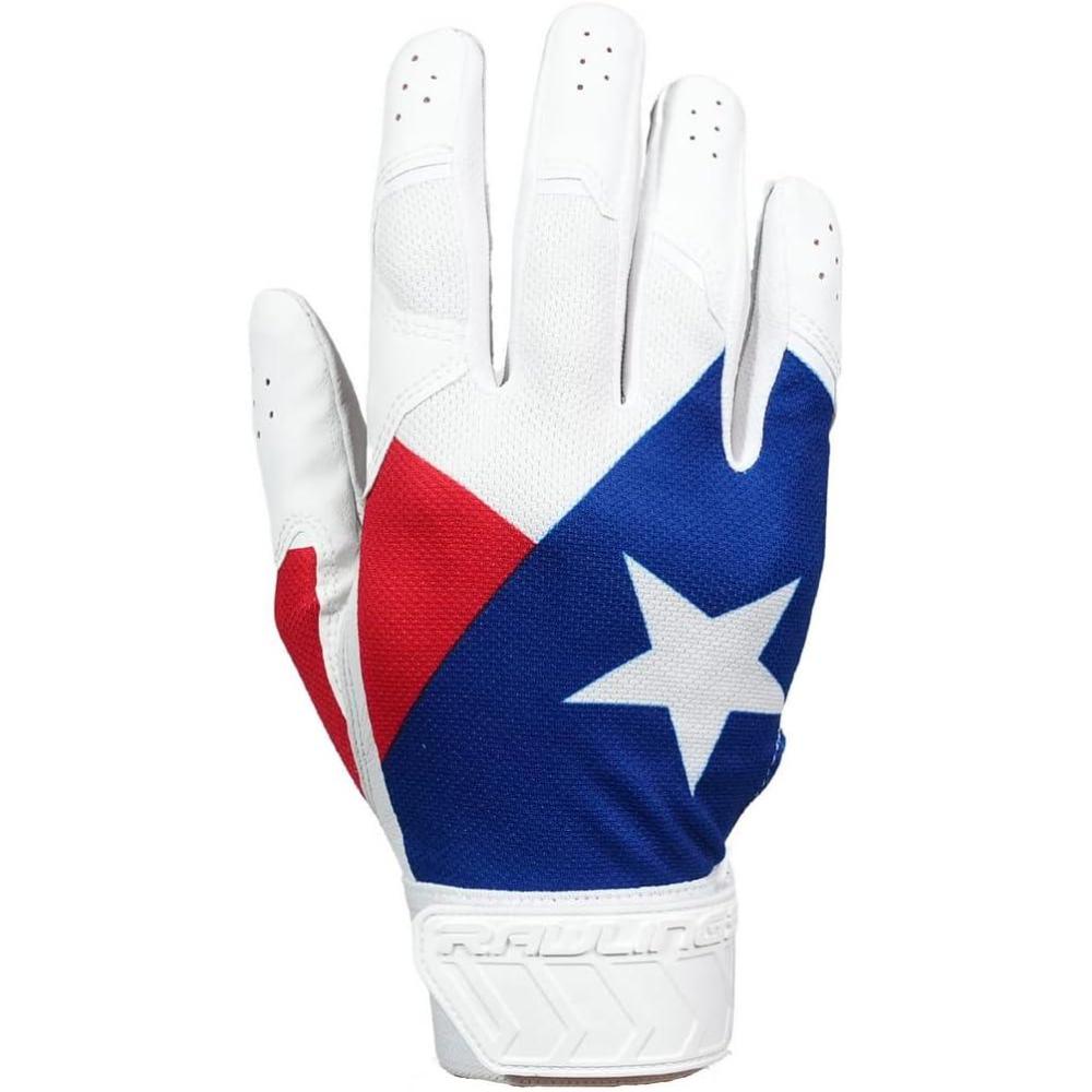 imageRawlings 5150 Flag Country Batting Gloves Limited Edition Adult Texas Medium