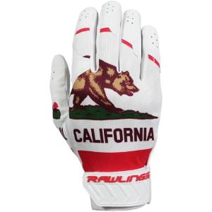 Rawlings 5150 Flag Country Batting Gloves Limited Edition, California, Youth Small