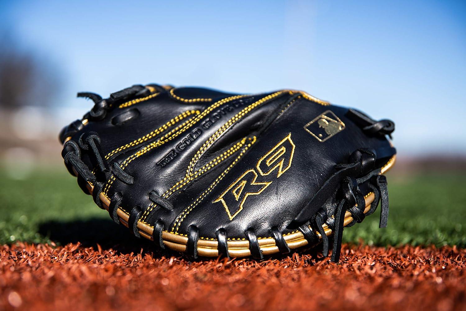imageRawlings InfieldCatcher Training Gloves BaseballSoftball Multiple StylesBlackGold 1Piece Closed Web