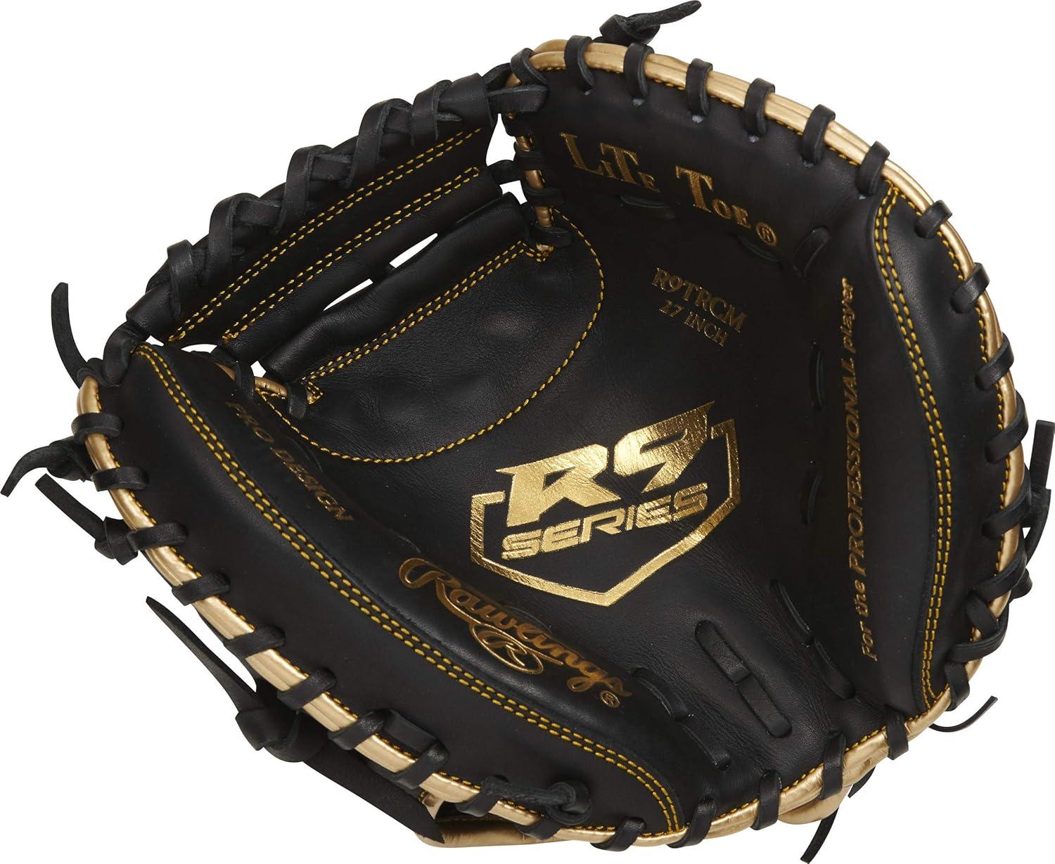 imageRawlings InfieldCatcher Training Gloves BaseballSoftball Multiple StylesBlackGold 1Piece Closed Web