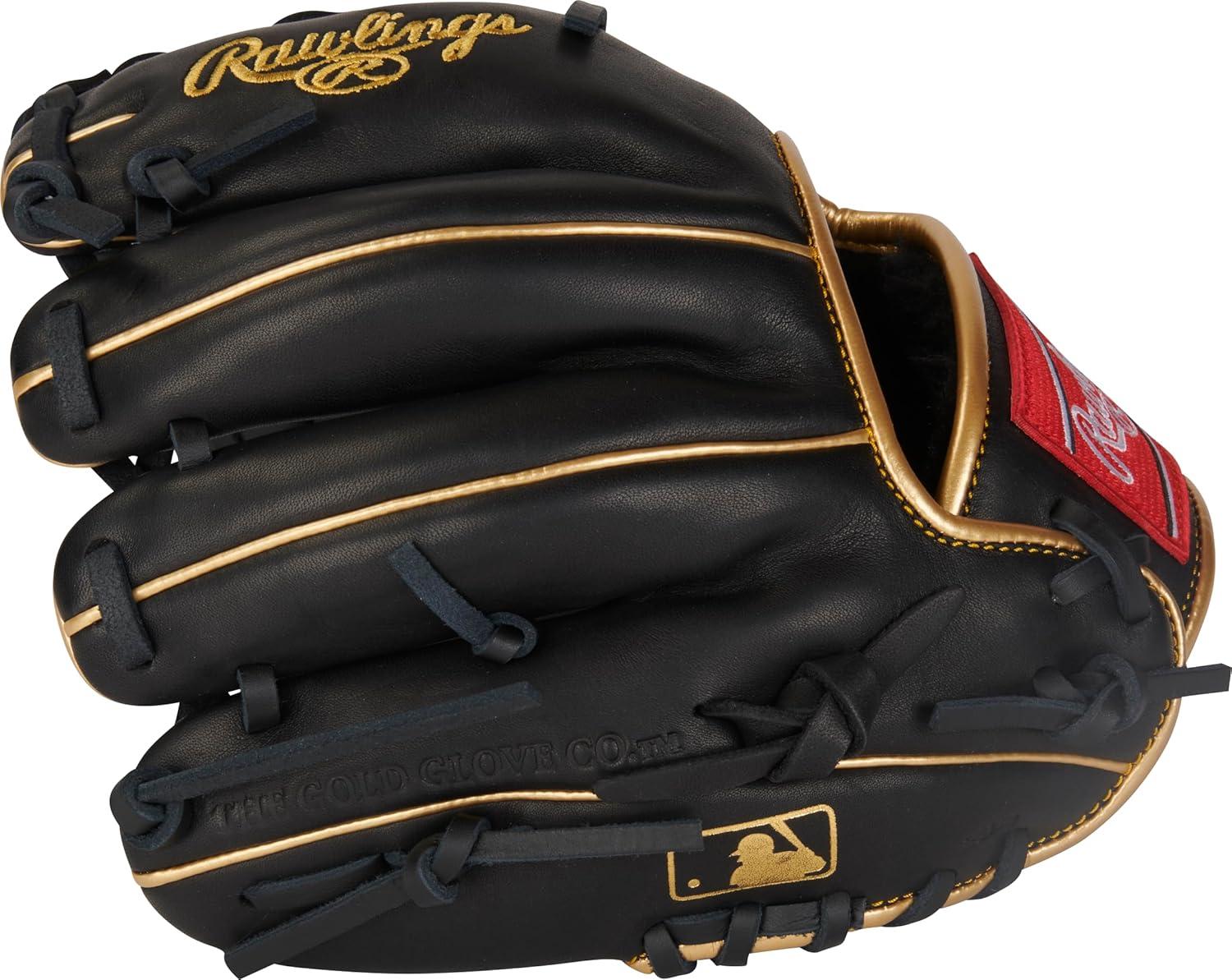 imageRawlings InfieldCatcher Training Gloves BaseballSoftball Multiple StylesBlackGold Single Post Web