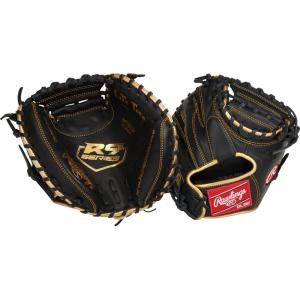 Rawlings | Infield/Catcher Training Gloves | Baseball/Softball | Multiple Styles(Black/Gold – 1-Piece Closed Web)