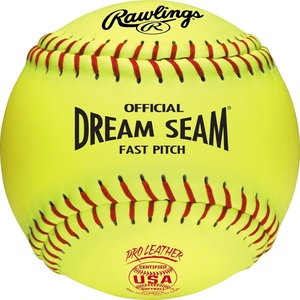 Rawlings | Official USA Pro Leather Dream Seam Fastpitch Softballs | USA/ASA | C12RYLA | 12″ | Multiple Count Options(One Color)
