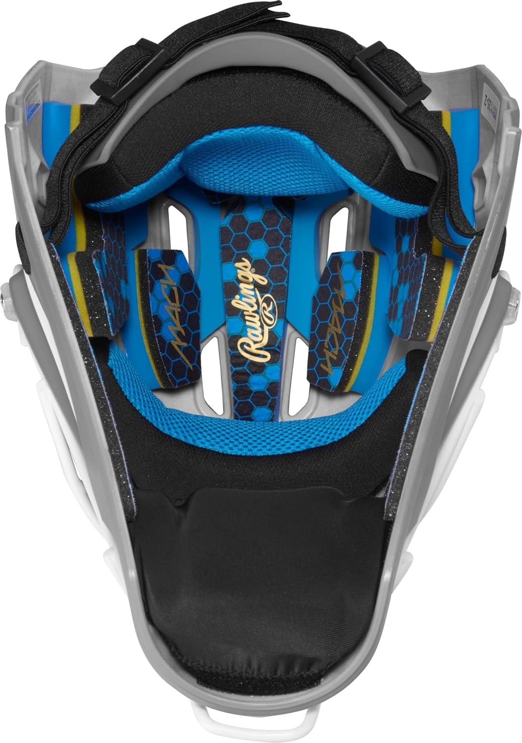 image:imageRawlings Rawlings MACH PRO Series Catchers Helmet Baseball NOCSAE Certified Junior amp Senior Sizing Multiple ColorsGraphite White