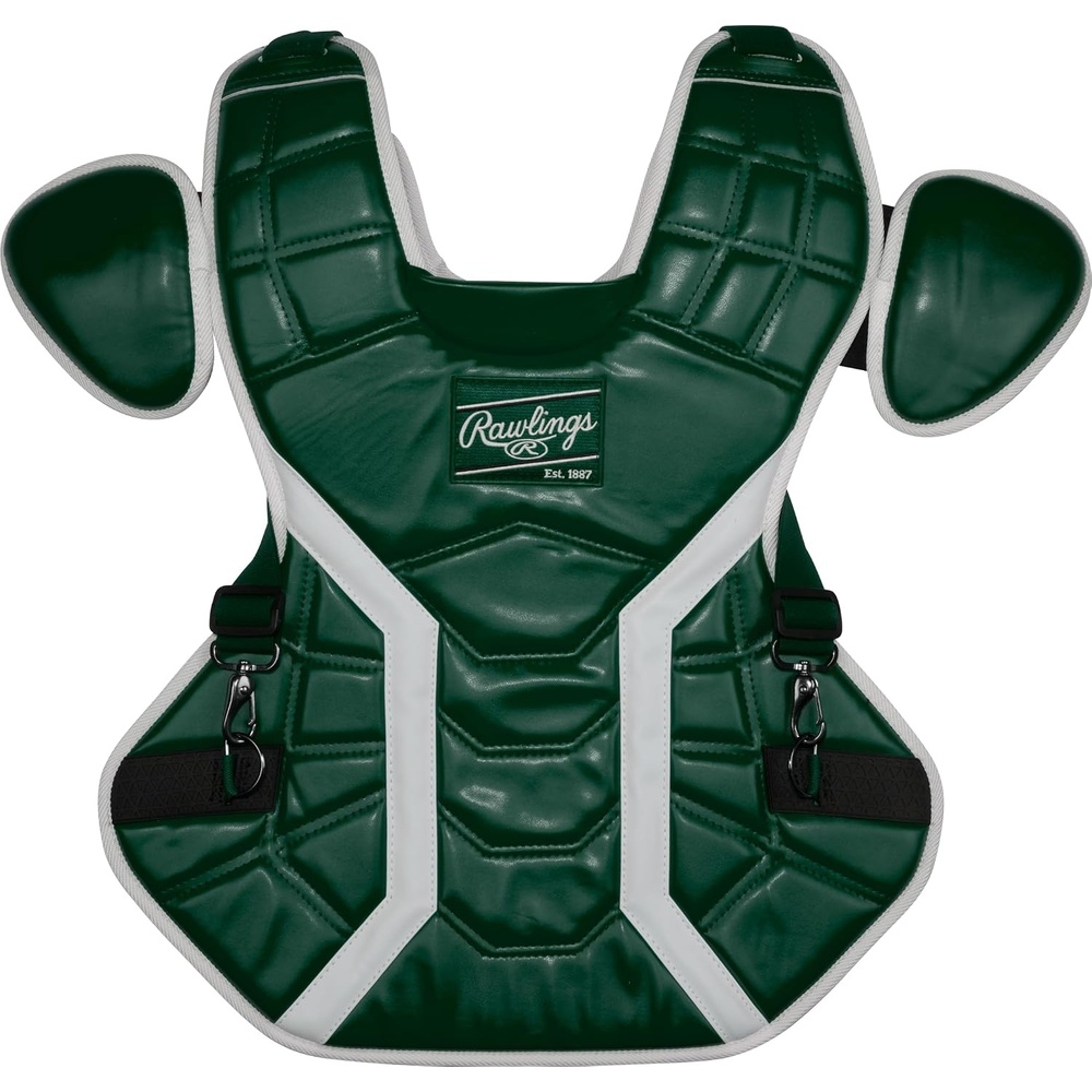 image:imageRawlings MACH PRO Series Catchers Chest Protector Adult amp Intermediate Sizing Multiple ColorsDark Green White